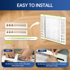 FLEXFILTER MERV 13 Air Filter 24x24x1 | Large Coverage, Maximum Freshness