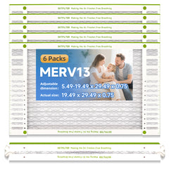 FLEXFILTER MERV 13 Air Filter 20x30x1 | Compact Size, Powerful Filtration