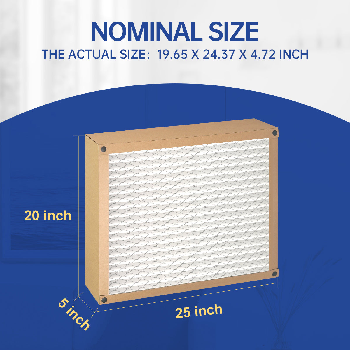 FLEXFILTER MERV 13 Air Filter 20x25x5 – 2 Pack | Cleaner, Healthier Air for Your Home
