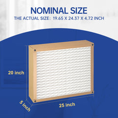 FLEXFILTER MERV 13 Air Filter 20x25x5 – 2 Pack | Cleaner, Healthier Air for Your Home