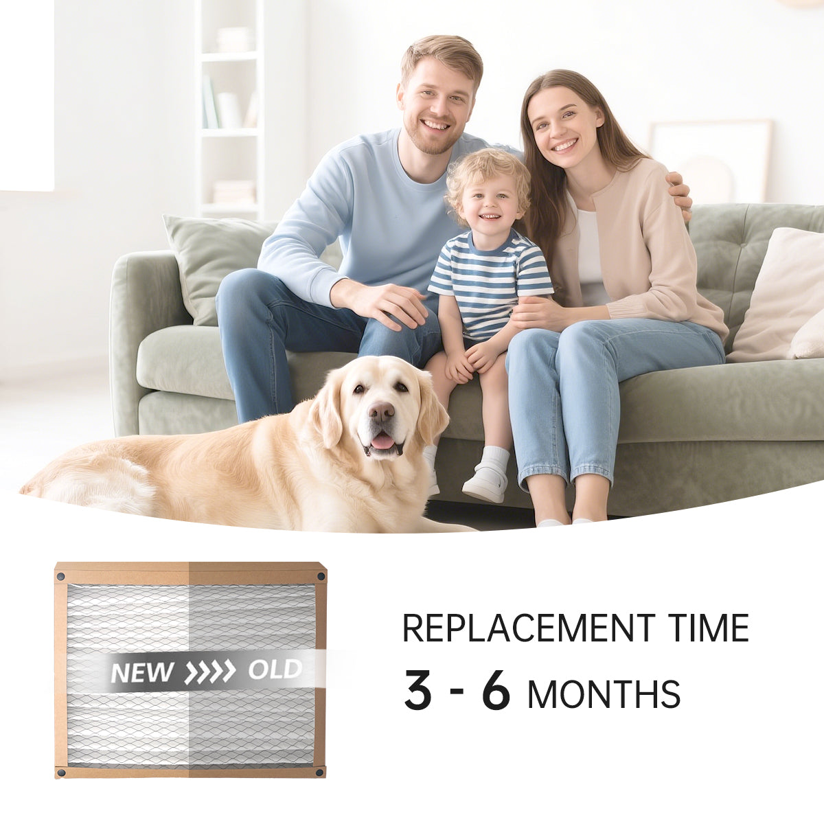 FLEXFILTER MERV 13 Air Filter 20x25x5 – 2 Pack | Cleaner, Healthier Air for Your Home